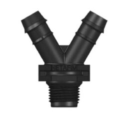 מחבר Y שן 16 מ"מ, "3/4 הברגה חיצונית