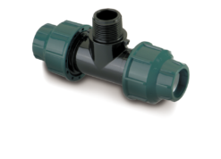 מצמד טי, 25-3/4-25, הברגת חוץ