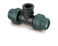 מצמד טי, 25-1/2-25, הברגת פנים