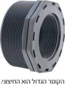 מעבר הברגה חוץ/פנים - בושינג, "3/4 - "1