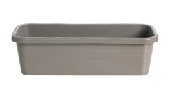 אדנית פלסטיק תפן 40 ס"מ - אפור