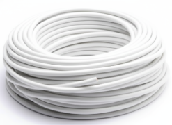 כבל 2 גידים 0.75 מ"מ לבן (100 מטר)